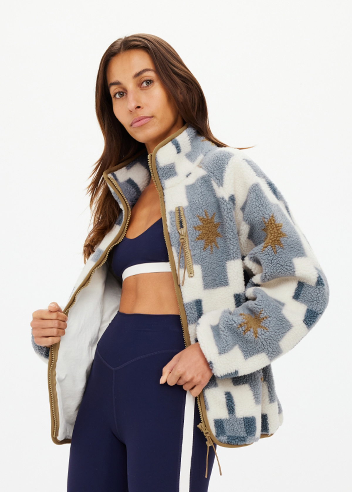 TOTEM HARLOW ZIP THROUGH in BLUE STAR | The UPSIDE