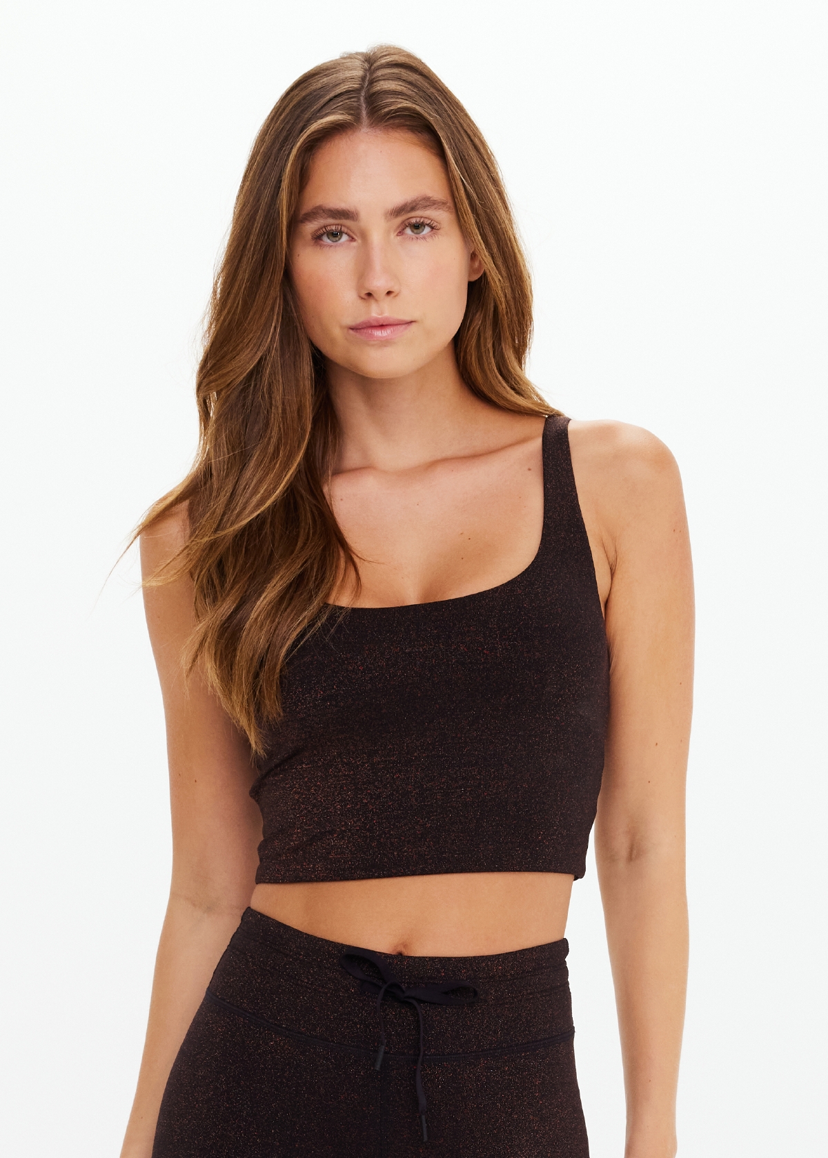 ARIZONA SCOOP NECK LUCIA CROP in BRONZE | The UPSIDE