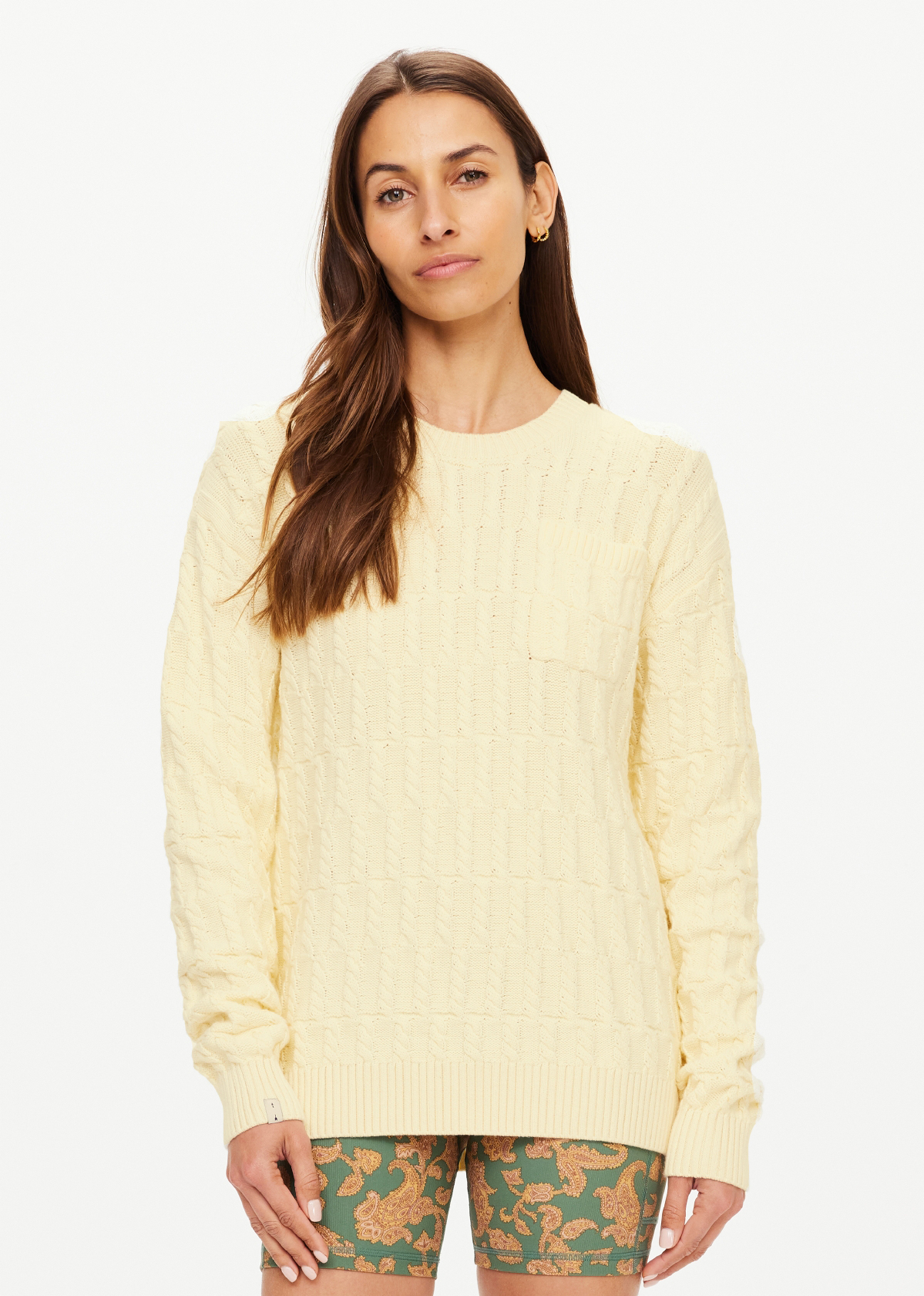 BOO CABLE KNIT SWEATER in BUTTER | The UPSIDE