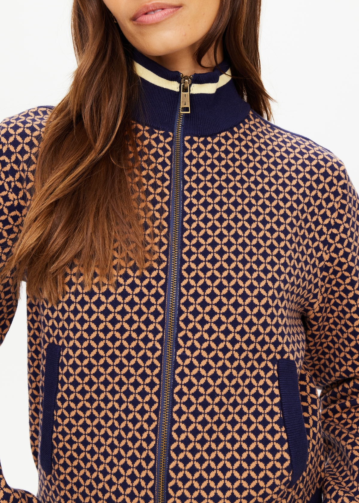 CROSSROAD MARGOT KNIT JACKET in GEO | The UPSIDE
