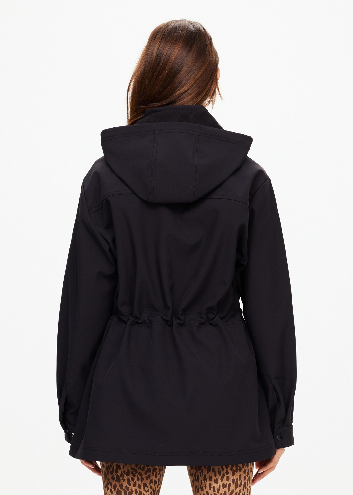 FREDDIE FLEECE LINED ANORAK in BLACK | The UPSIDE