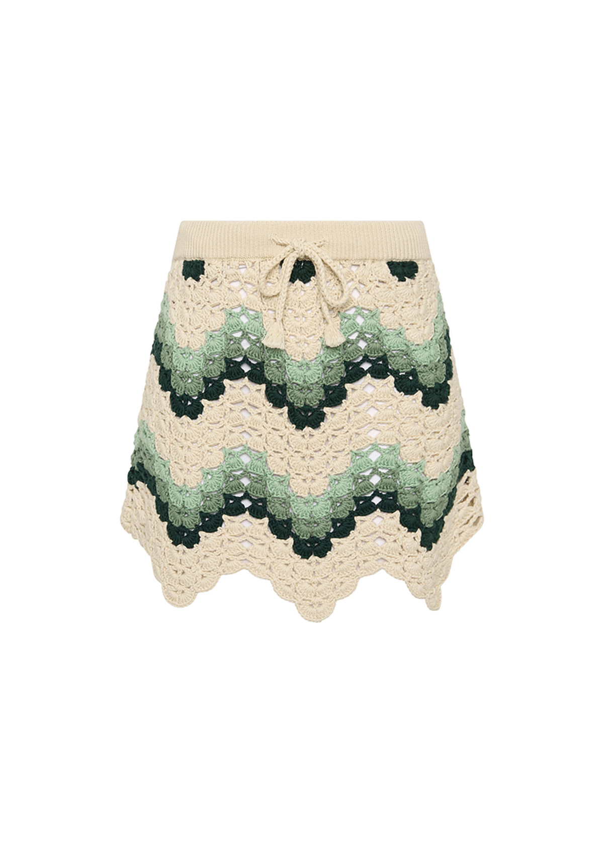 TIDAL HALI CROCHET SKIRT in JADE | The UPSIDE
