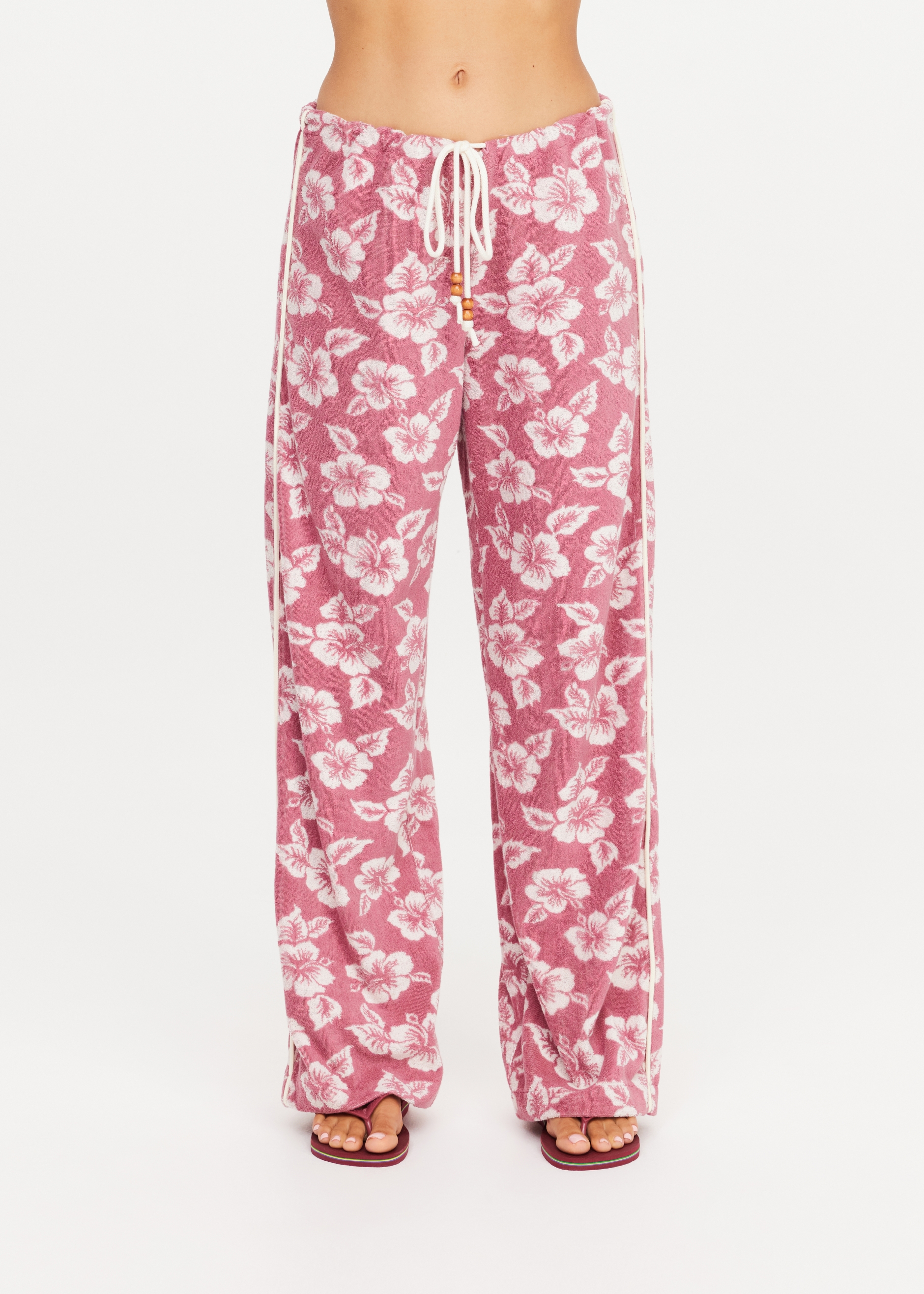 LAHAINA CHARLI DRAWSTRING PANT in FLORAL | The UPSIDE