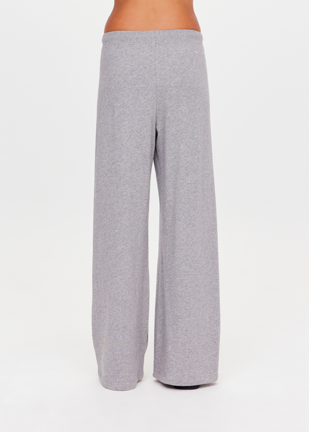 SANDY WIDE LEG TRACK PANT in GREY MARLE | The UPSIDE
