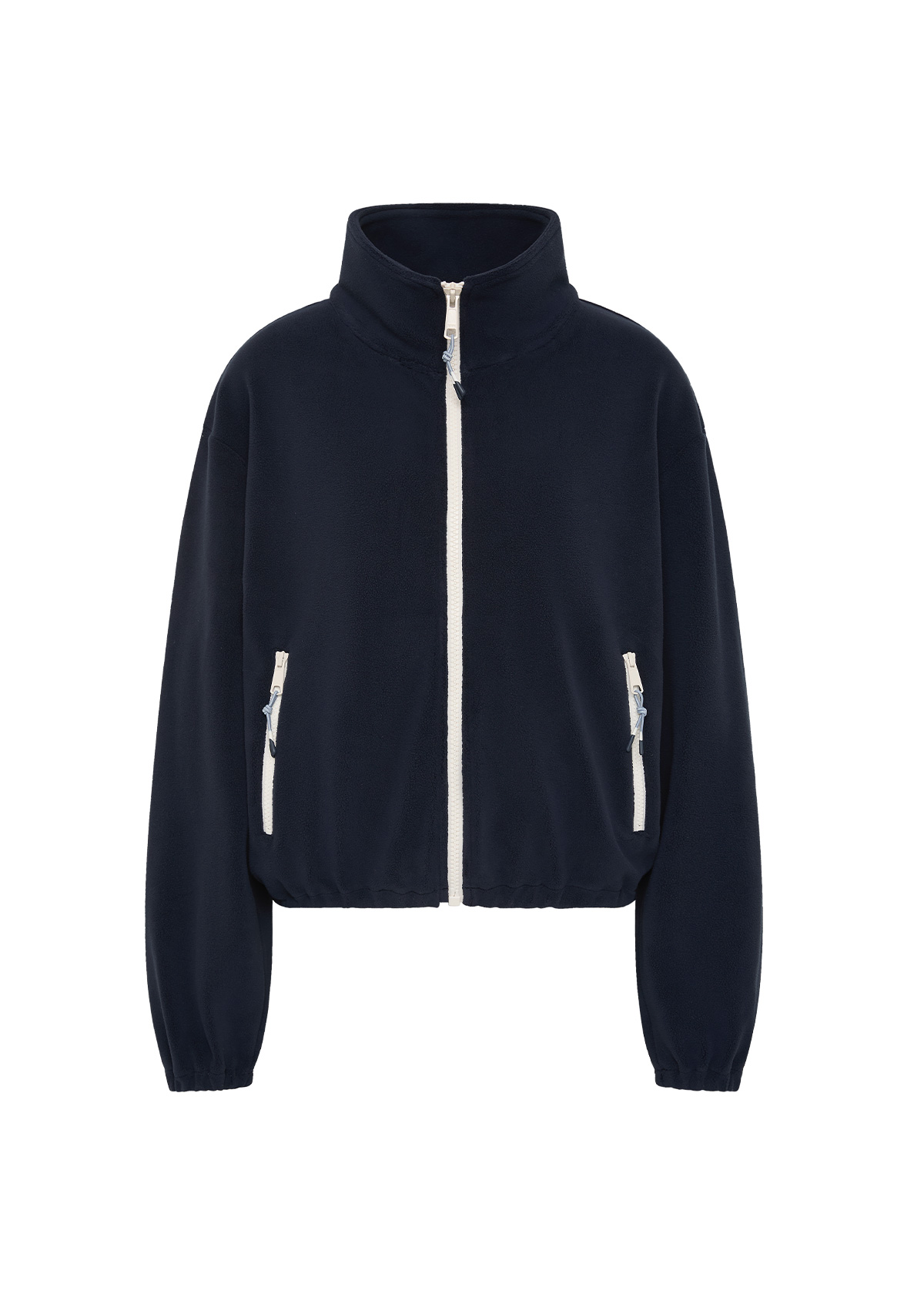 SOL FLEECE JACKET in NAVY | The UPSIDE