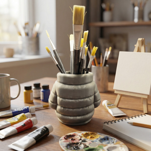 Puffer Jacket Style Can Or Trinket Holder