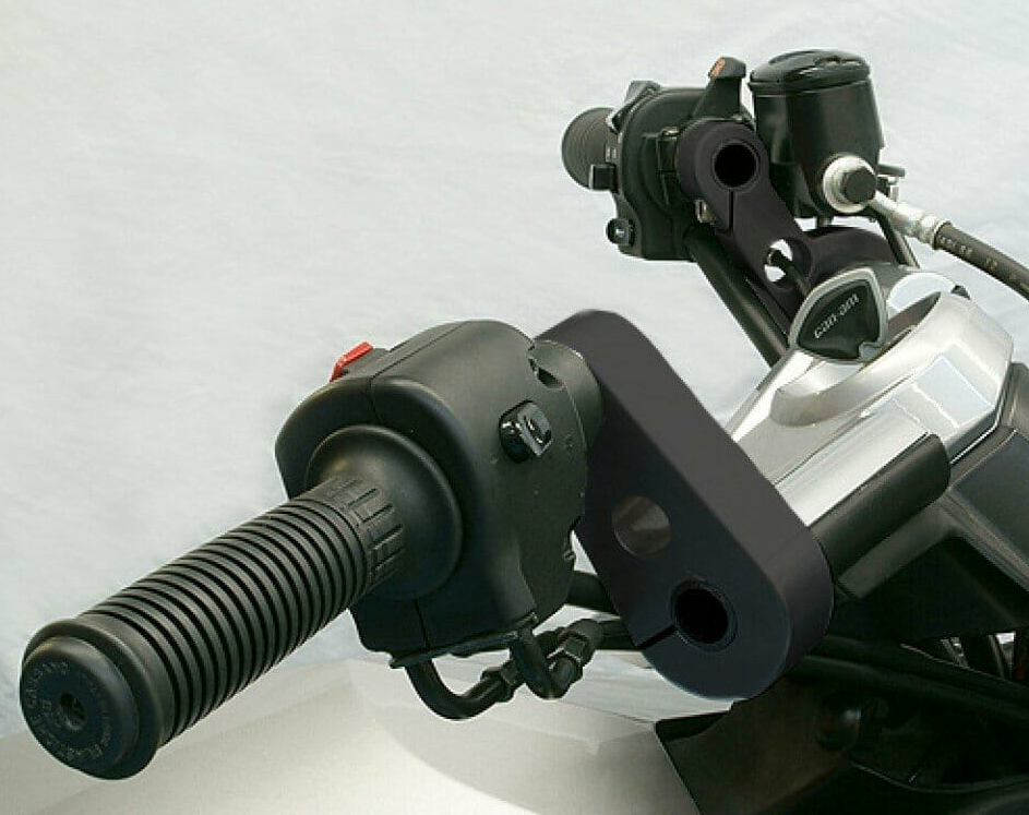 Rehausseur De Guidon Pour Suzuki Hayabusa GSX-R 1300 1999-2007 - Élévation 41 Mm, Recul 12 Mm - Aluminium Usiné CNC - Améliore Le Confort De Conduite - 9