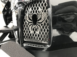RT 2010-2019 - Grilles de Côté - Fibre Carbone Noir/Gris - Logo Araignée RT 2010-2019 - Grilles de Côté - Fibre Carbone Noir/Gris - Logo Araignée