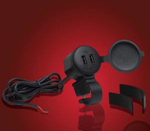 Show Chrome - Chargeur Double USB (Convient Uniquement Aux Guidon de 7/8" ou 1")