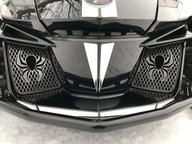 RT 2014-2019 - Grilles Avant - Fibre Carbone Noir/Gris - Logo Araignée 