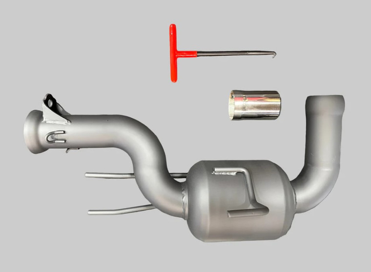 RLS Exhaust Cat Delete/Bypass Noir Céramique - Pour Spyder 2025-2026