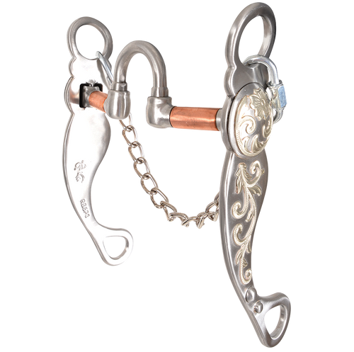 Short shank correction with swivel cheeks.