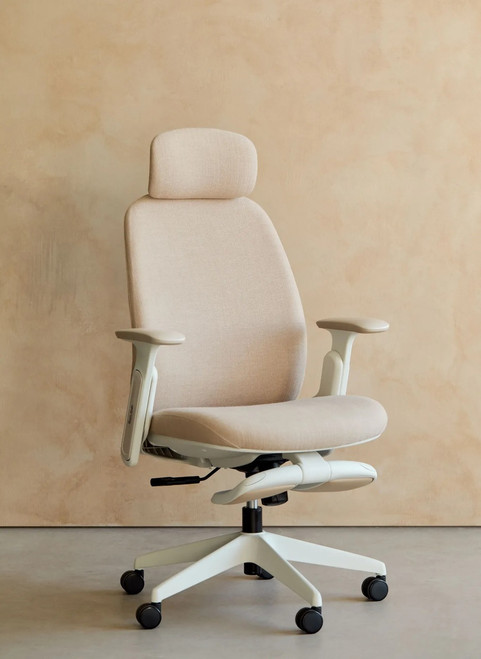 TopJob NAPA Ergonomic Office Chair in Linen Sand