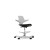 HÅG Capisco Puls 8020 chair in light gray plastic with silver base and foot ring
