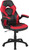  HealthyPosture PC Gaming Chair Racing Desk Chair with Foldable Arms, White/Black LeatherSoft