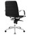 Groove Ribbed Back Office Chair in Black Back View