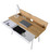 Modern Multi Storage Computer Desk With Storage RTA-1462-PN