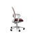 HÅG SoFi 7500 ergonomic office chair in burgundy, side view