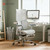 White Sihoo S100 ergonomic office chair positioned at a desk with adjustable backrest and armrests