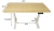 Rise Up Essential standing desk dimensions showing the 23.7 x 47.2 inch desktop and adjustable height range.