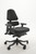 Anthros Black ergonomic office chair front left angle