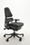 Anthros Black ergonomic office chair side profile