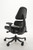 Anthros Black ergonomic office chair detailed side angle