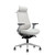 Hinomi Nest ergonomic office chair in gray with adjustable headrest and armrests