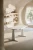 TopJob DUNE electric standing desk in Cream finish in modern workspace