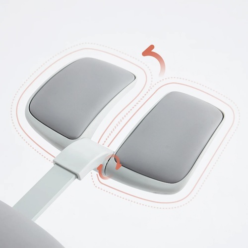TopJob NAPA ergonomic office chair with footrest for cross-legged and criss-cross sitting