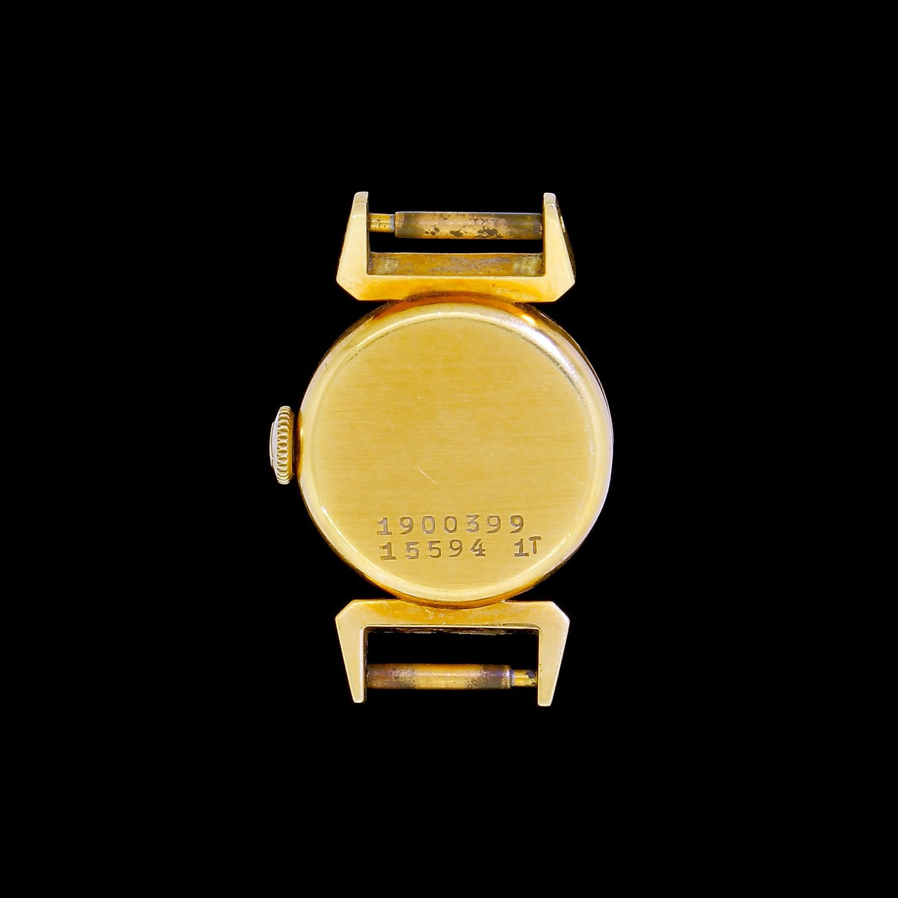 Rare Universal Geneve 18k Gold Watch Ref. 155594 1T Unusual Lugs and