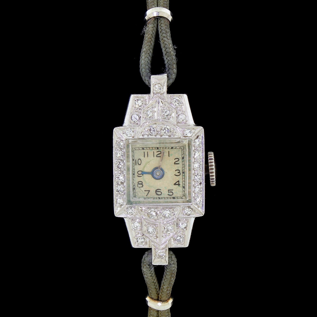 Platinum and diamond set cocktail watch - Walsh Bros