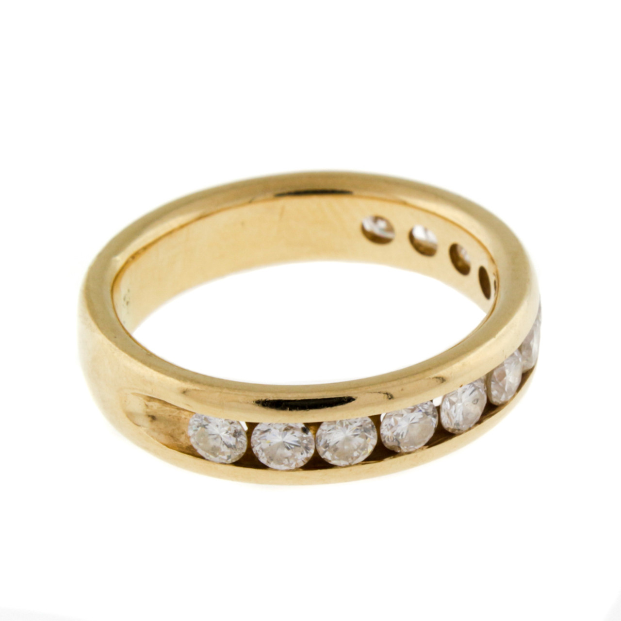 14k Yellow Gold Band ring with 1.0ct TW 