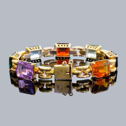 Effy Mosaic Gold 14K Yellow Gold Multi Gemstone Bracelet – effyjewelry.com