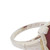 Vtg Art Deco 14k White Gold Carnelian Sugarloaf Ring 1933 Size 3.25