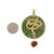Vtg 18k 750 Gold Snake Jade Pendant For Necklace Garden Of Eden Signed Martine Vtg 18k 750 Gold Snake Jade Pendant For Necklace Garden Of Eden Signed Martine