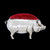 Antique Vintage Sterling Silver Adie & Lovekin Pig Pin Cushion Birmingham 1905