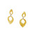Estate 14k Yellow Gold Diamond Drop Dangle Earrings Beautiful Excellent Cond