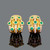 Adler 18k Gold Diamond Emerald Earrings Serail 1990 Classic Couture Clip On Adler 18k Gold Diamond Emerald Earrings Serail 1990 Classic Couture Clip On