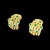Adler 18k Gold Diamond Emerald Earrings Serail 1990 Classic Couture Clip On Adler 18k Gold Diamond Emerald Earrings Serail 1990 Classic Couture Clip On