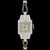 Vintage Diamond Platinum Cocktail Ladies Wristwatch by A. Nicolet