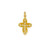 Vtg 18k 750 Gold CZ Religious Cross Pendant For Neckalce Or Charm High Quality