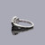 10K White Gold 0.25CTW Diamond Halo Baguette Cluster Promise Ring Size 7