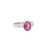 VTG 14K White Gold Oval Pink Tourmaline & Diamond Ring Size 7.25 VTG 14K White Gold Oval Pink Tourmaline & Diamond Ring Size 7.25