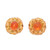 Elizabeth Gage 18k Gold Enamel Leaf Earrings Hessonite Garnet Original Box 48G Elizabeth Gage 18k Gold Enamel Leaf Earrings Hessonite Garnet Original Box 48G