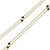 Beautiful 14k Gold Sapphire By The Yard Station Necklace 30 Inches Long