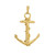 14k Yellow Gold Sea Ship's Anchor Pendant 1.82 inches Designer Signed 10 Grams! 14k Yellow Gold Sea Ship's Anchor Pendant 1.82 inches Designer Signed 10 Grams!