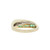 Effy BH 14k Yellow Gold Geometric Style Emerald Diamond Ring Size 7.25+ Estate