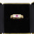 Stunning 14k Gold Princess Cut Diamond Band Ring By David Hurley W Pink Gemstone