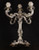 Pair of Rococo Style Italian 5-light Candelabra ~ .800 Fine Silver ~Not Weighted Pair of Rococo Style Italian 5-light Candelabra ~ .800 Fine Silver ~Not Weighted